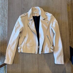 IRO Light Beige Leather Jacket